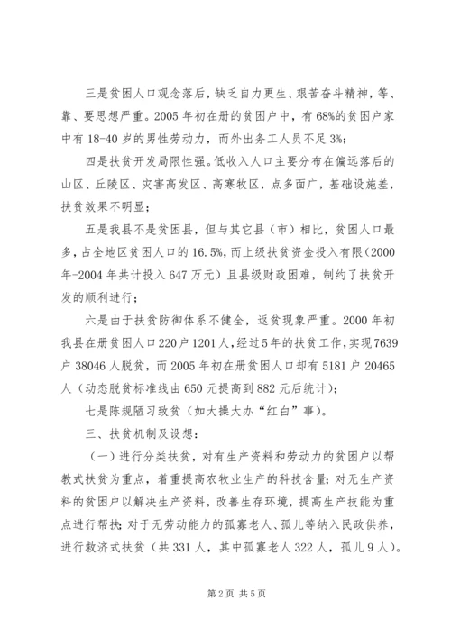 县扶贫工作长效机制调研报告.docx
