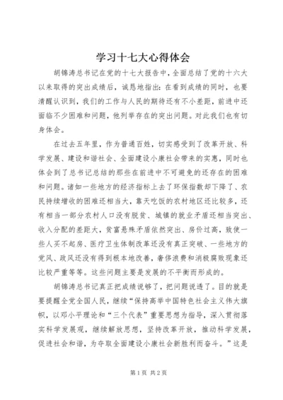 学习十七大心得体会 (24).docx