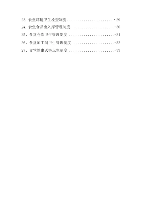 学校食品卫生安全管理制度汇编(2020版).docx