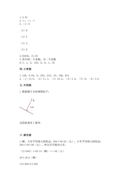 小学四年级下册数学期末测试卷及完整答案（名师系列）.docx