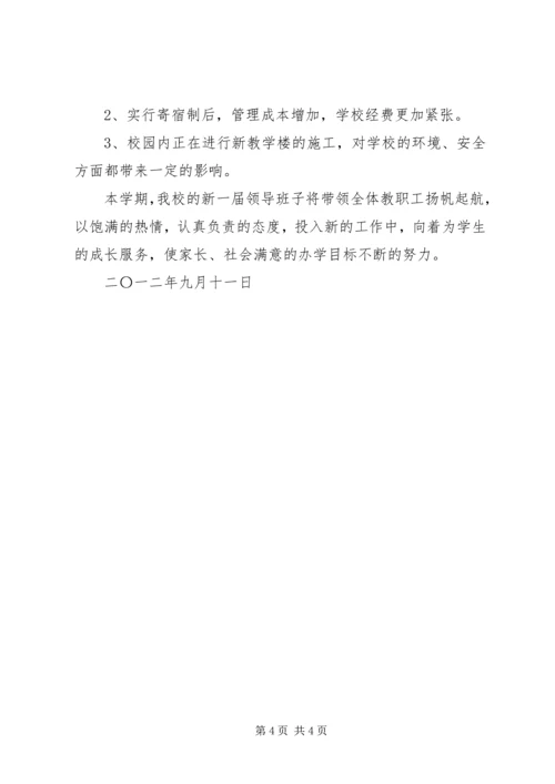 潘杨小学开学工作汇报材料 (2).docx