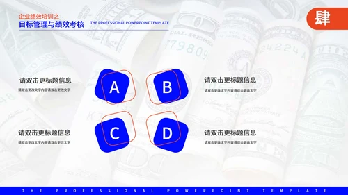 蓝色商务风企业管理培训PPT模板