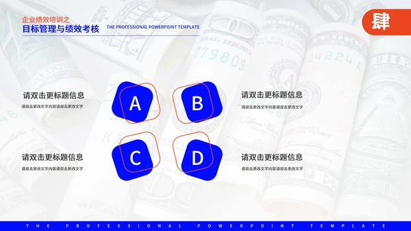 蓝色商务风企业管理培训PPT模板
