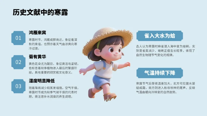 绿色3D风寒露节气PPT模板