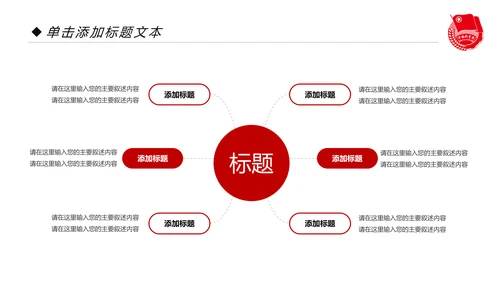 党政红色大气中国共青团工作汇报PPT模板