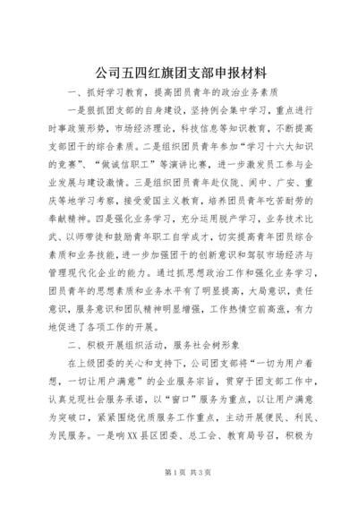 公司五四红旗团支部申报材料.docx