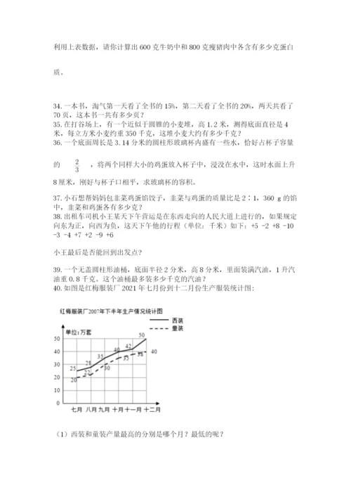 六年级小升初数学应用题50道附完整答案【有一套】.docx