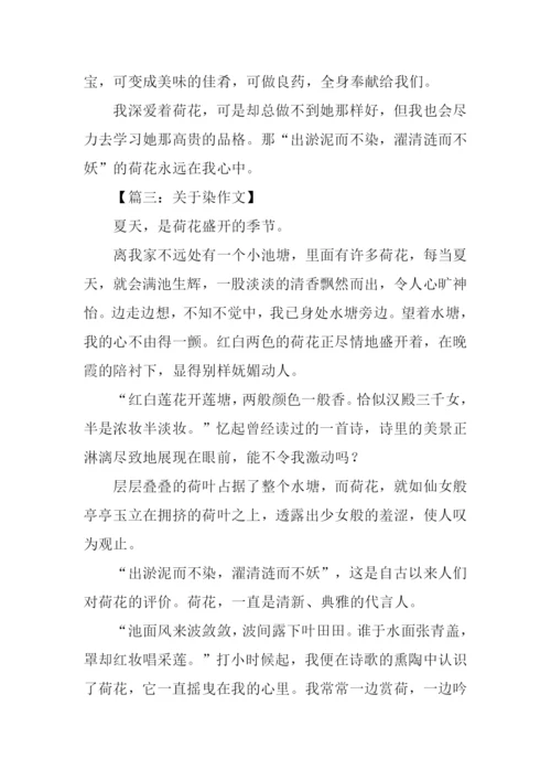 关于染的作文.docx