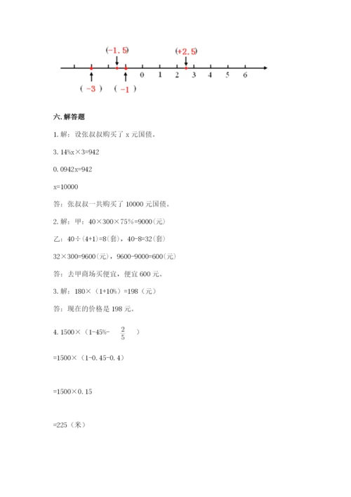 北京版六年级下册数学期末测试卷及答案【网校专用】.docx