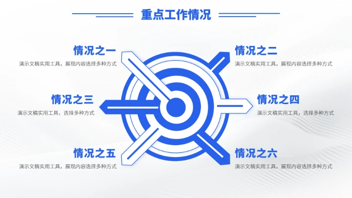 蓝色年终总结述职汇报PPT模板