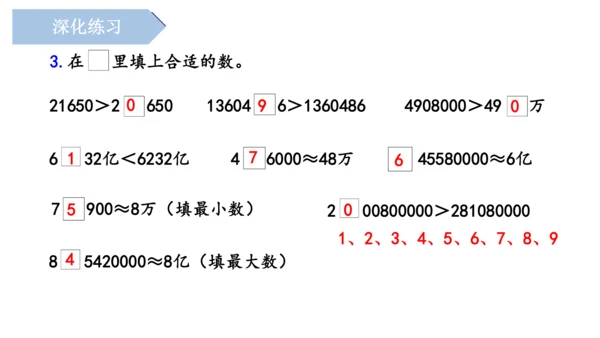 第一单元《大数的认识》（单元复习课件）四年级数学上册 人教版(共18张PPT)