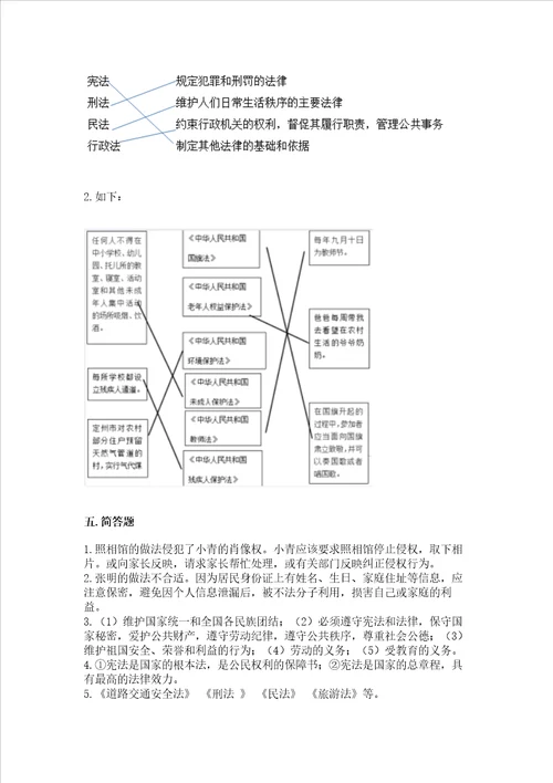 2022部编版六年级上册道德与法治期中测试卷及参考答案完整版