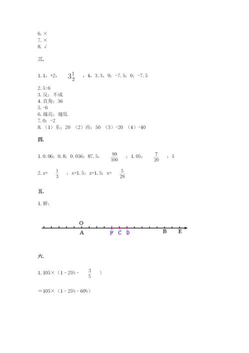 济南市外国语学校小升初数学试卷（必刷）.docx