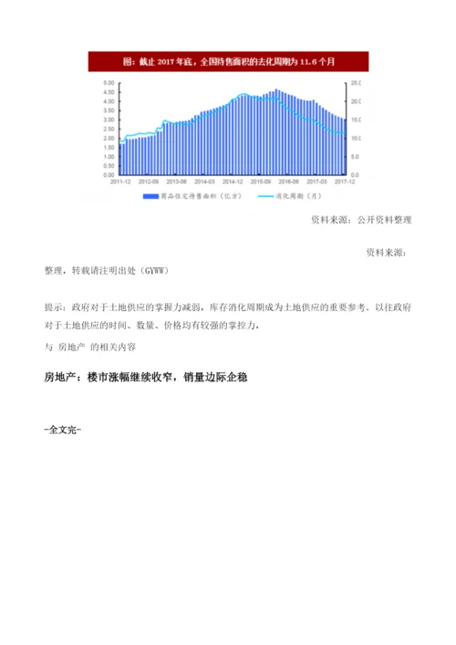 我国房地产行业整体库存水平及去化周期分析.docx