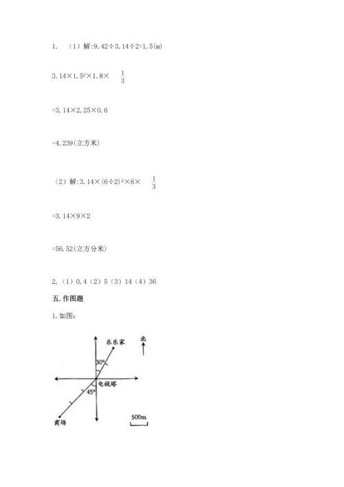 最新人教版六年级下册数学期末测试卷精品【基础题】.docx