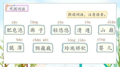 【核心素养】部编版语文三年级下册-20.肥皂泡 第2课时（课件）