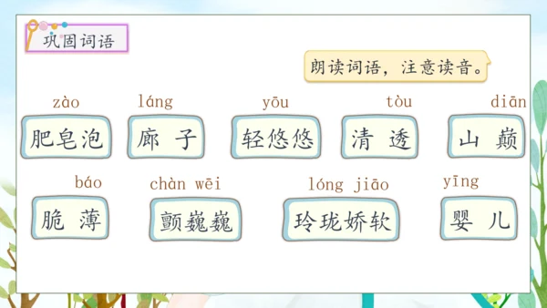 【核心素养】部编版语文三年级下册-20.肥皂泡 第2课时（课件）