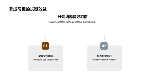 行为习惯助力学习