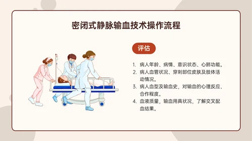 红色扁平插画输血安全管理PPT培训课件护理安全管理