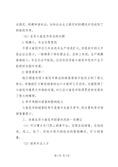 斗南花市场学习心得.docx