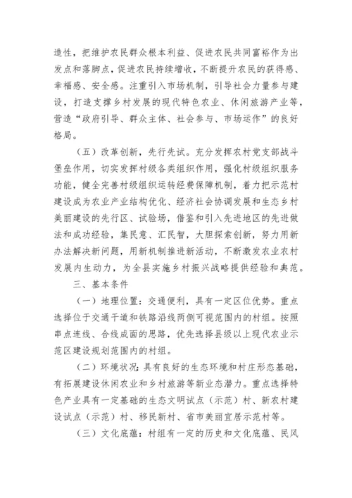 乡村振兴示范村建设实施方案.docx
