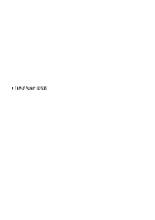 IC门禁系统操作专项说明书.docx
