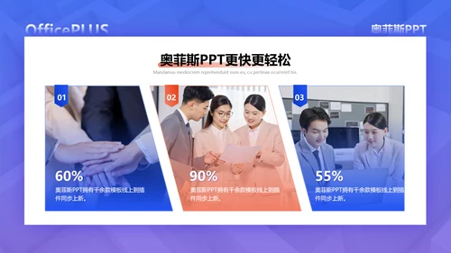 商务风办公蓝白简约风入职培训PPT套装