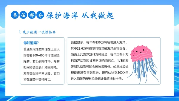 世界海洋日海洋保护预防海洋污染保护大海PPT课件