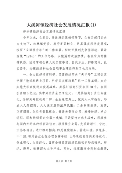 大溪河镇经济社会发展情况汇报(5).docx