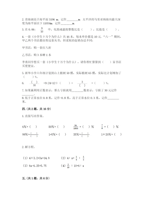小学毕业班数学检测卷附参考答案（突破训练）.docx