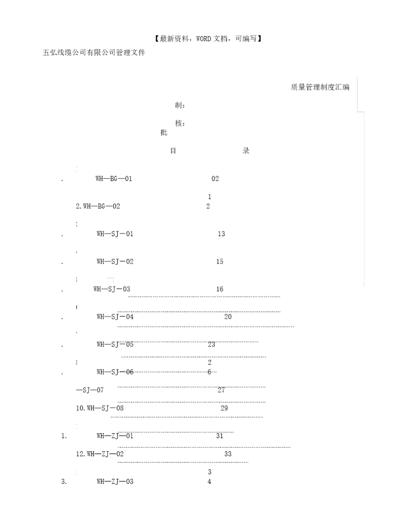 质量管理学习制度汇编