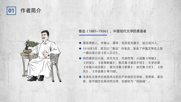 蓝色简约复古呐喊读书分享PPT