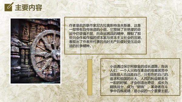 钢铁是怎么炼成的读后感通用PPT课件