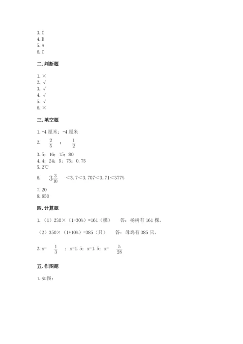 靖宇县六年级下册数学期末测试卷（历年真题）.docx