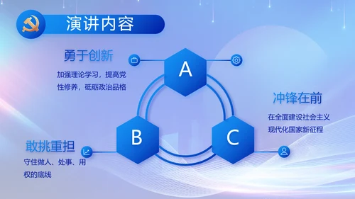 聚焦两会党课政府工作报告动态PPT