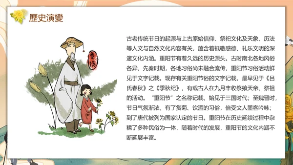 中国传统节日九九重阳节PPT教学课件