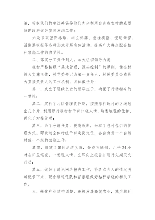 秸秆禁烧表态发言稿.docx