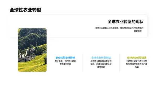 农业革新与转型路径