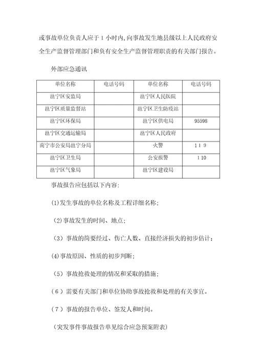 高处坠落专项应急预案