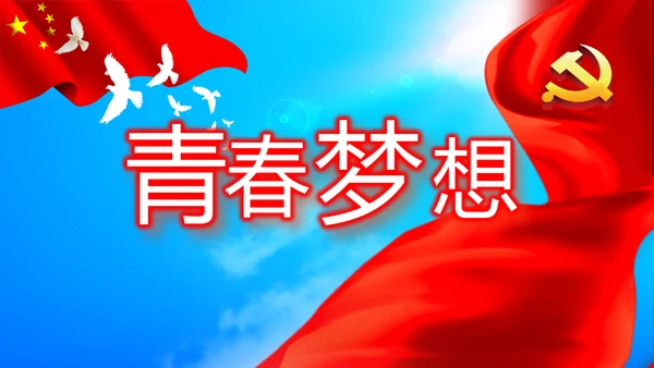 不忘初心青春向党建功新时代党政通用PPT动态模板