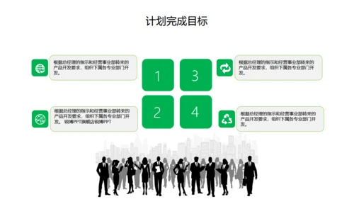 工作计划总结报告通用PPT模板