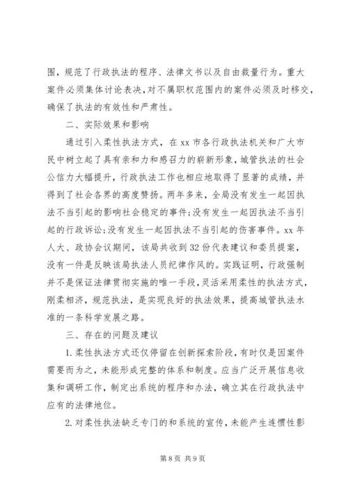 城管执法局执法工作调研报告.docx