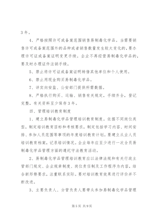 易制毒化学品经营管理制度 (4).docx