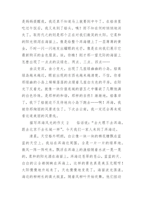 描写洱海风光的作文.docx