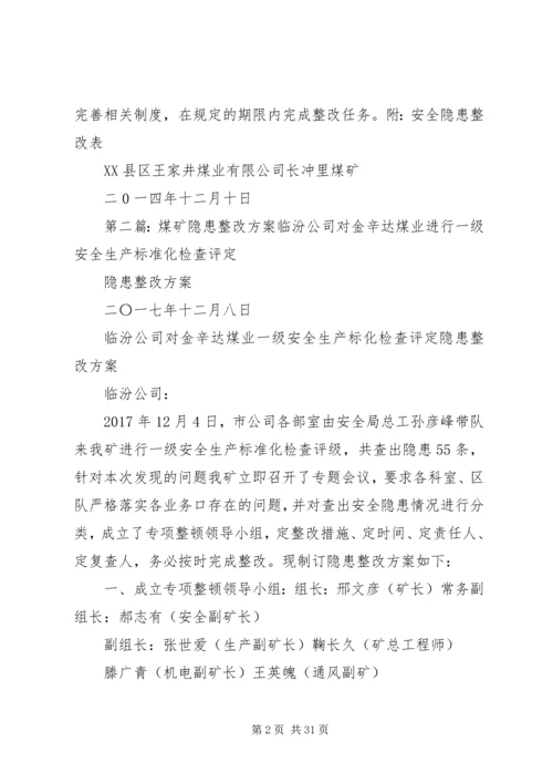 长冲里煤矿督办隐患整改方案.docx