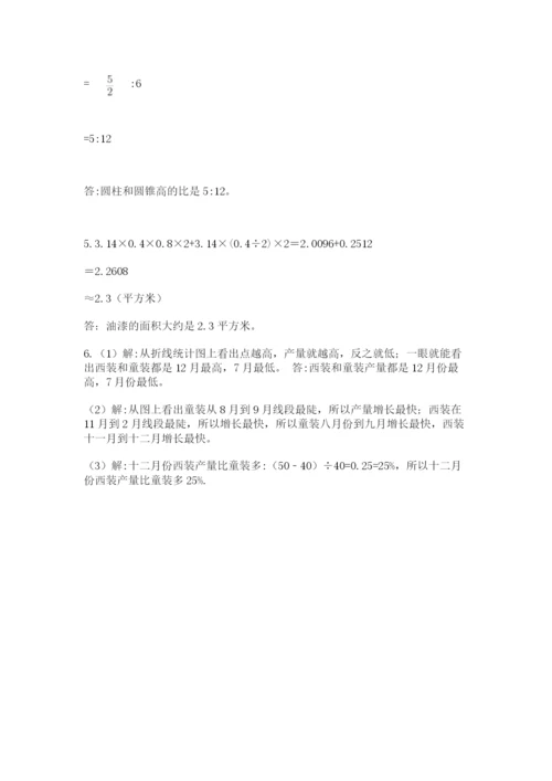 北京版数学小升初模拟试卷附参考答案【名师推荐】.docx
