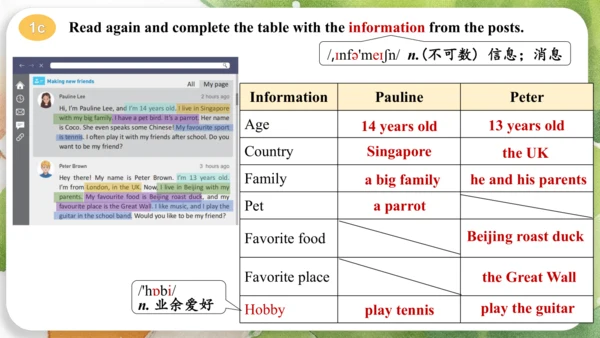 Unit 1  You and me  Section B（1a-1d)课件【人教版2024】英语七