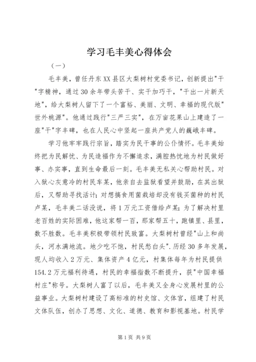 学习毛丰美心得体会 (6).docx