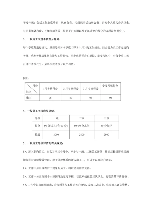 员工分级绩效管理考评方案.docx