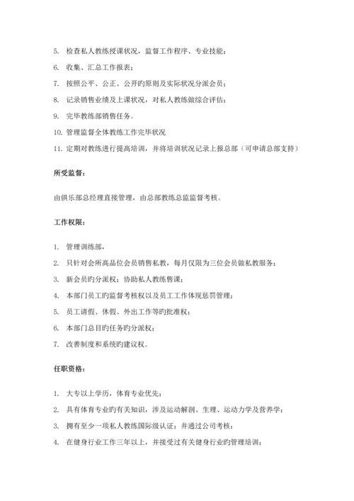 健身房教练管理标准手册.docx